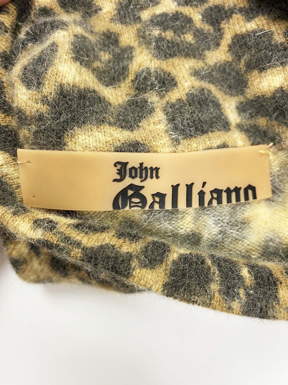 John Galliano F/W 2002 leopard print angora sweater — JAMES VELORIA